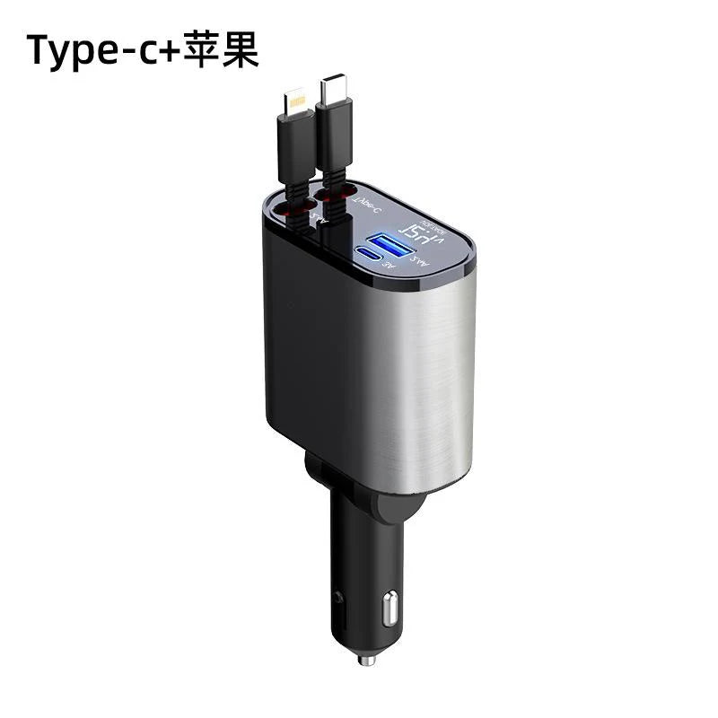 🔌 4 in 1 Retractable Charger  اشحن لحد 4 أجهزة بنفس الوقت