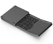 Foldable Bluetooth Keyboard with Touchpad لوحة مفاتيح بلوتوث قابلة للطي مع لوحة لمس