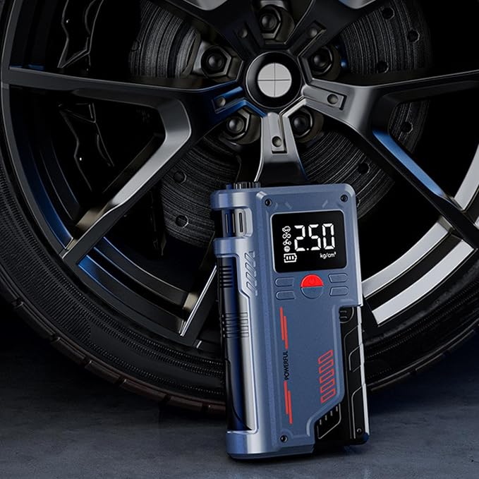 Portable Car Jump Starter with Digital Display © مشغل تشغيل السيارة المحمول مع شاشة رقمية