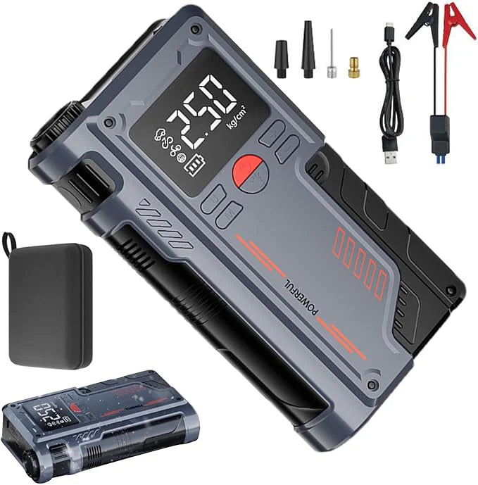 Portable Car Jump Starter with Digital Display © مشغل تشغيل السيارة المحمول مع شاشة رقمية