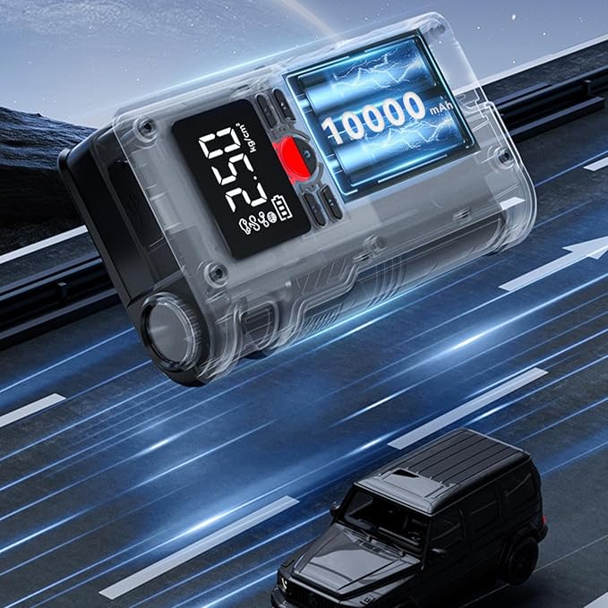 Portable Car Jump Starter with Digital Display © مشغل تشغيل السيارة المحمول مع شاشة رقمية