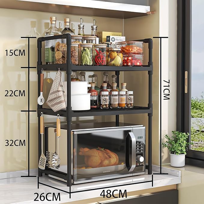 Kitchen Storage Rack – Multi Layer | رف مطبخ متعدد الاستخدام