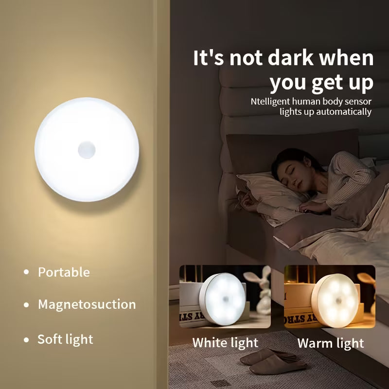 Smart Body Motion Sensor LED  مصباح LED ذكي بحساس حركة